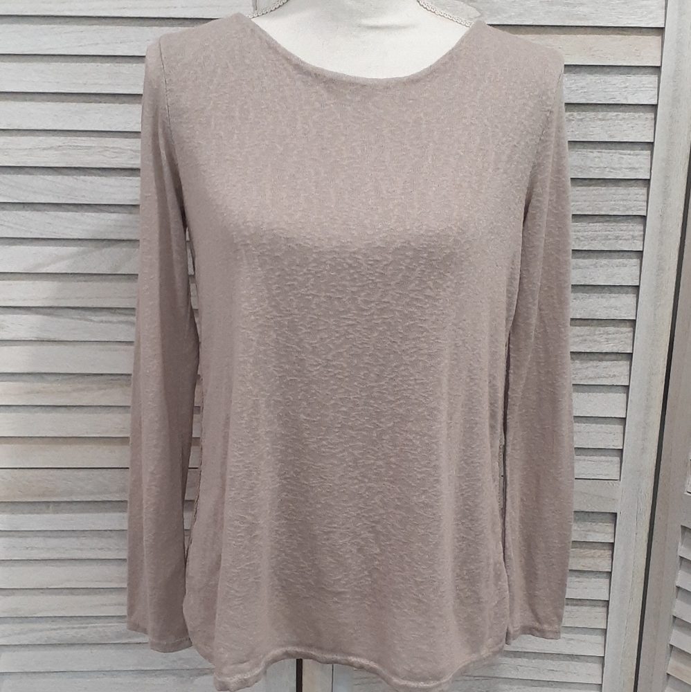 Women's Long Sleeve Crochet Boho Lightweight Sweater